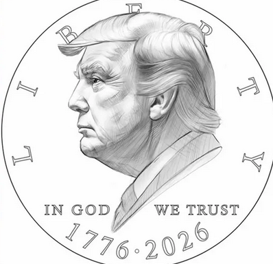 Komisi Seni AS Setujui Koin Peringatan 250 Tahun Amerika Bergambar Trump