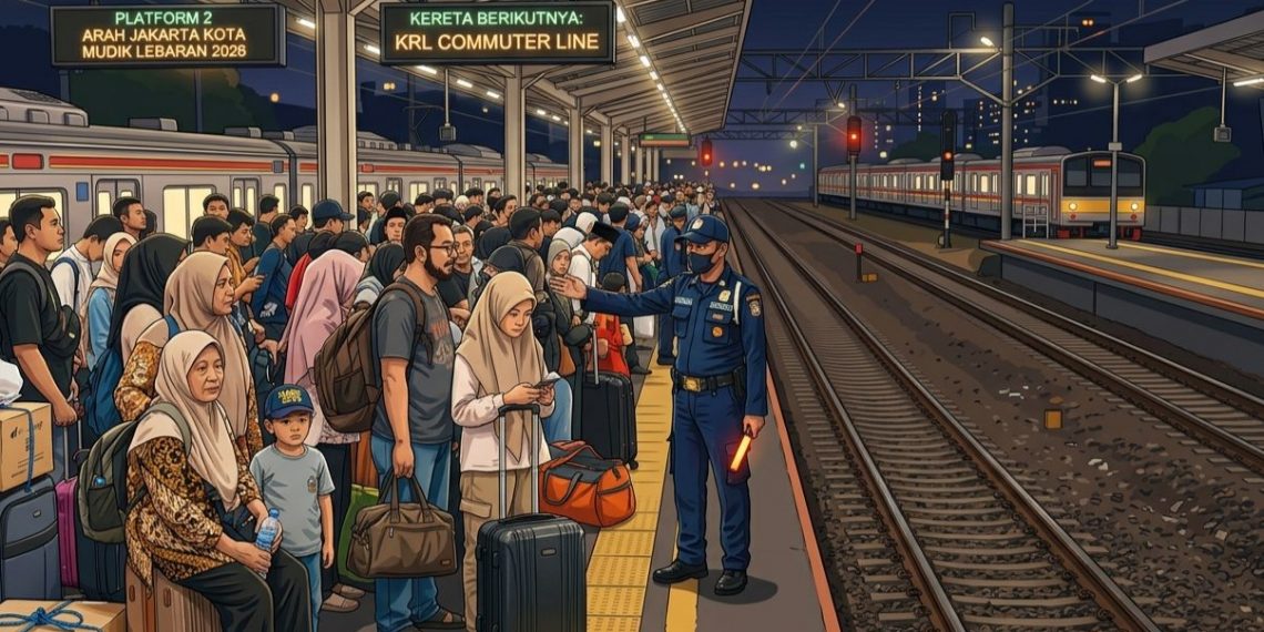 Dikira Sepi, KRL Justru Penuh di H+2 Lebaran, Anak-anak Tak Kebagian Kursi