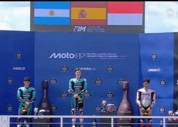 Veda Ega Pratama Ukir Prestasi, Finis Ketiga di Moto3 Brazil
