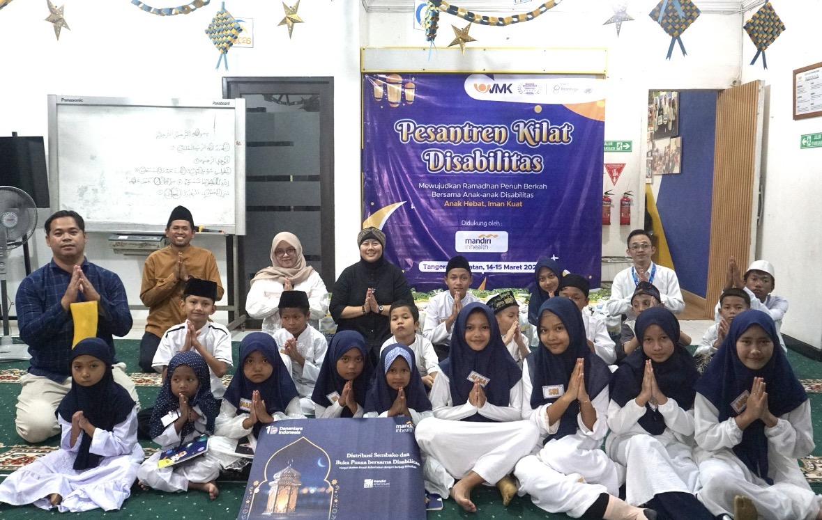Semangat Ramadan, Mandiri Inhealth dan MAI Gelar Aksi Sosial di Pesantren Disabilitas