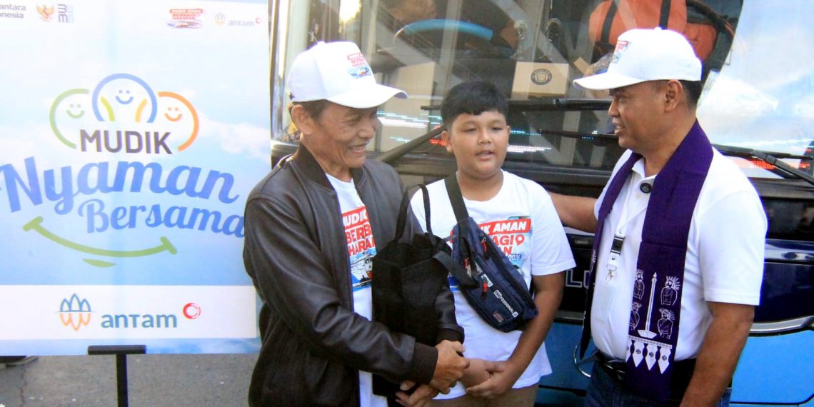 ANTAM Lepas 500 Pemudik dalam Program Mudik Nyaman Bersama 2026