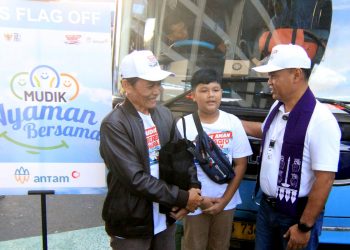 ANTAM Lepas 500 Pemudik dalam Program Mudik Nyaman Bersama 2026