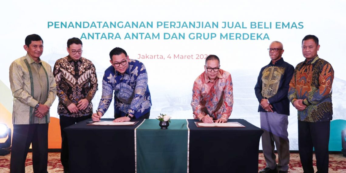 ANTAM Gandeng Merdeka Group, Amankan Pasokan Emas Nasional 6 Ton per Tahun