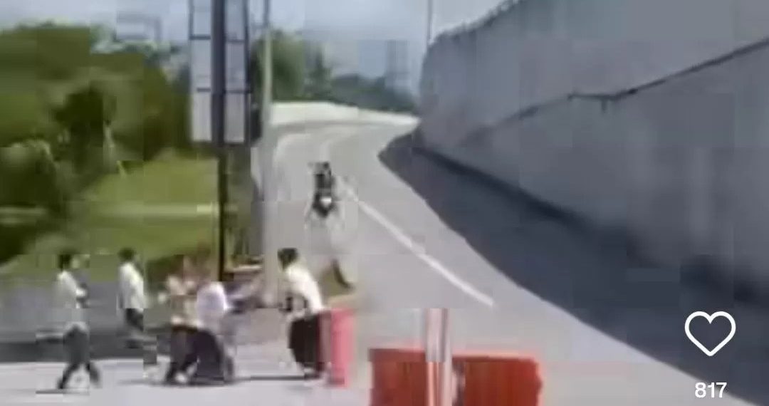 Lebaran Ternoda Aksi Berbahaya, Petasan Raksasa Meledak di Flyover Canguk