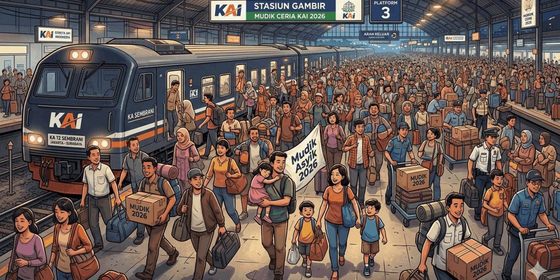 Arus Balik Kereta Api Menguat, KAI Catat Puluhan Ribu Penumpang Tiba di Ibu Kota