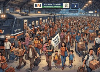 Arus Balik Kereta Api Menguat, KAI Catat Puluhan Ribu Penumpang Tiba di Ibu Kota