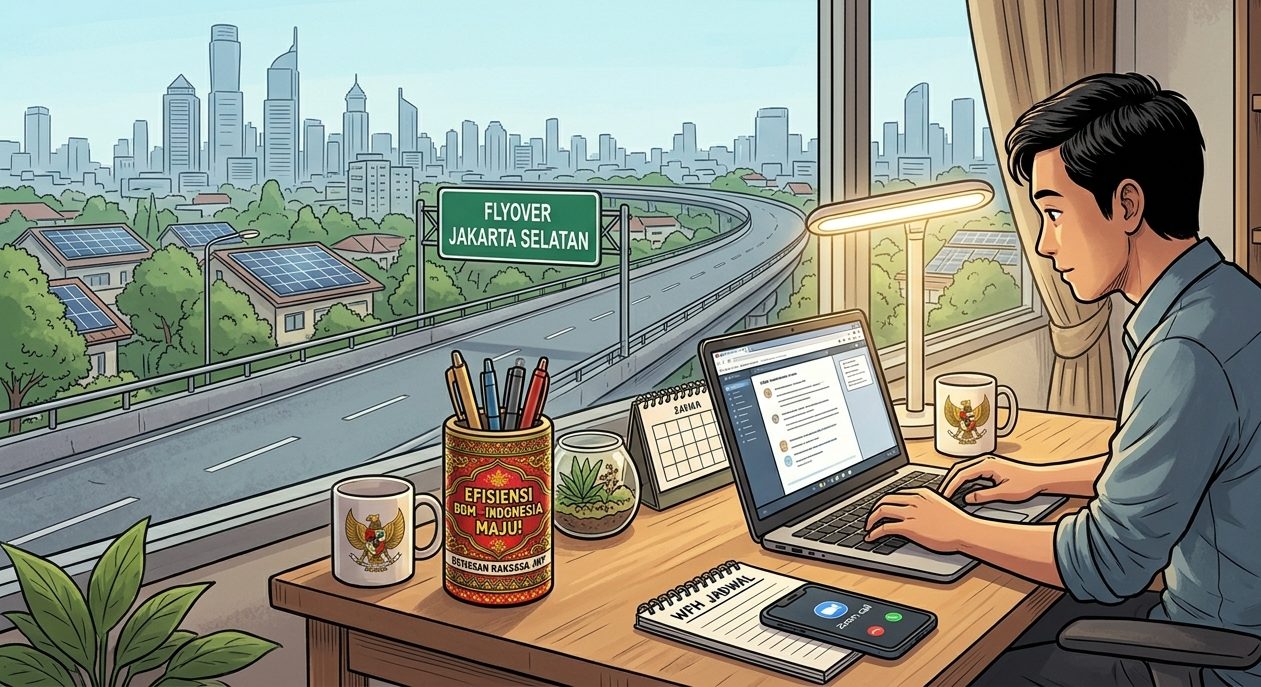 Ngirit BBM, Pemerintah Terapkan Skema WFH Mingguan Usai Lebaran