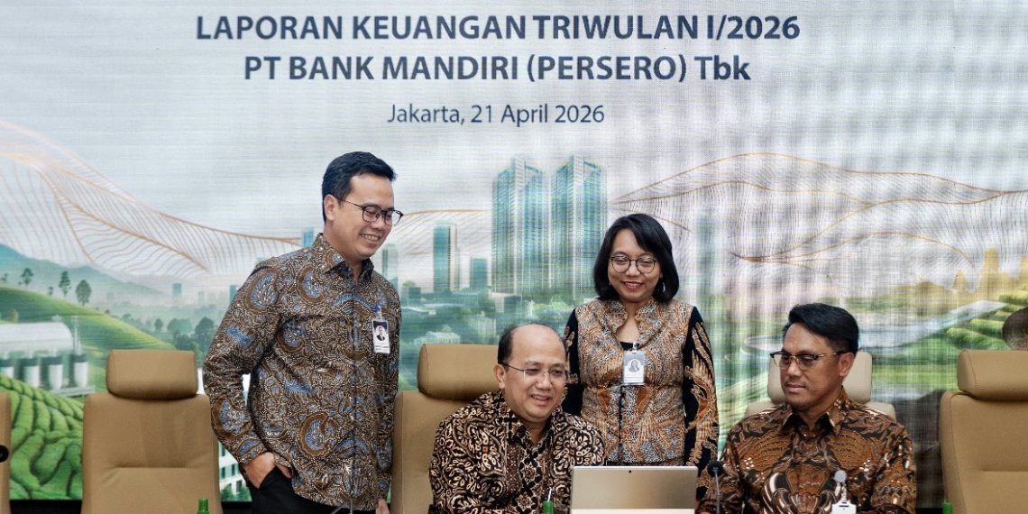 Bank Mandiri Bukukan Laba Rp15,4 Triliun di Kuartal I 2026