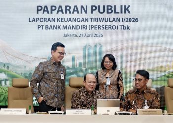Bank Mandiri Bukukan Laba Rp15,4 Triliun di Kuartal I 2026