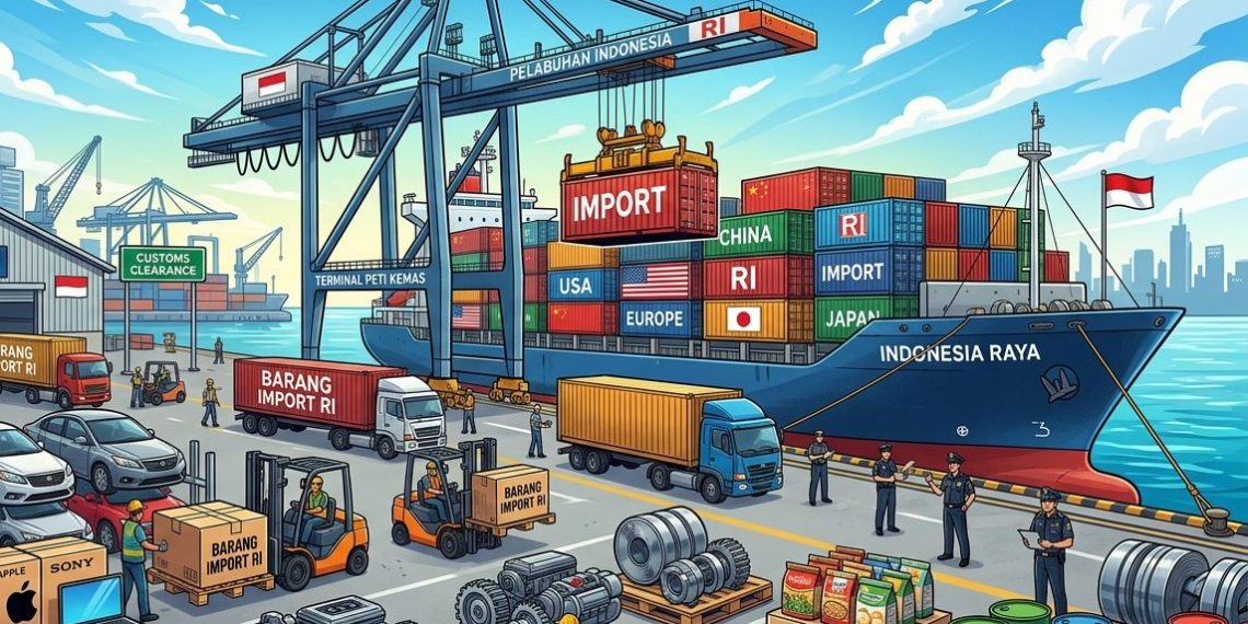 Lonjakan Impor Indonesia Capai 14%, Mesin dan Logam Mulia Dominasi