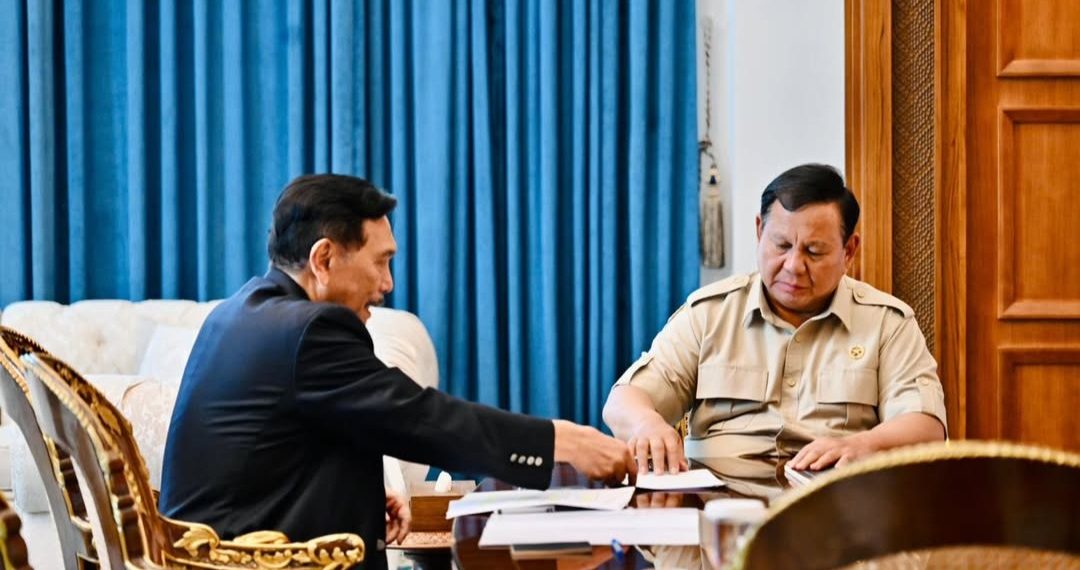 Prabowo dan Luhut Gelar Pertemuan Tertutup di Istana, Bahas Sejumlah Isu Penting