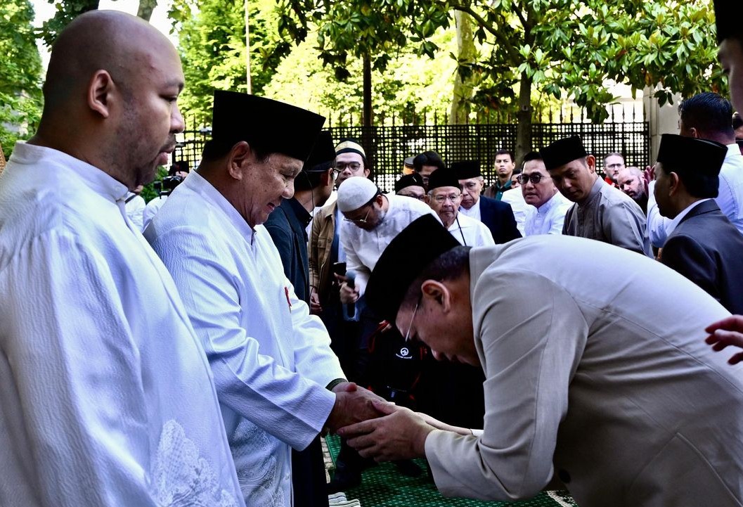 Momen WNI di Paris Bertemu Prabowo saat Shalat Idul Adha 2026