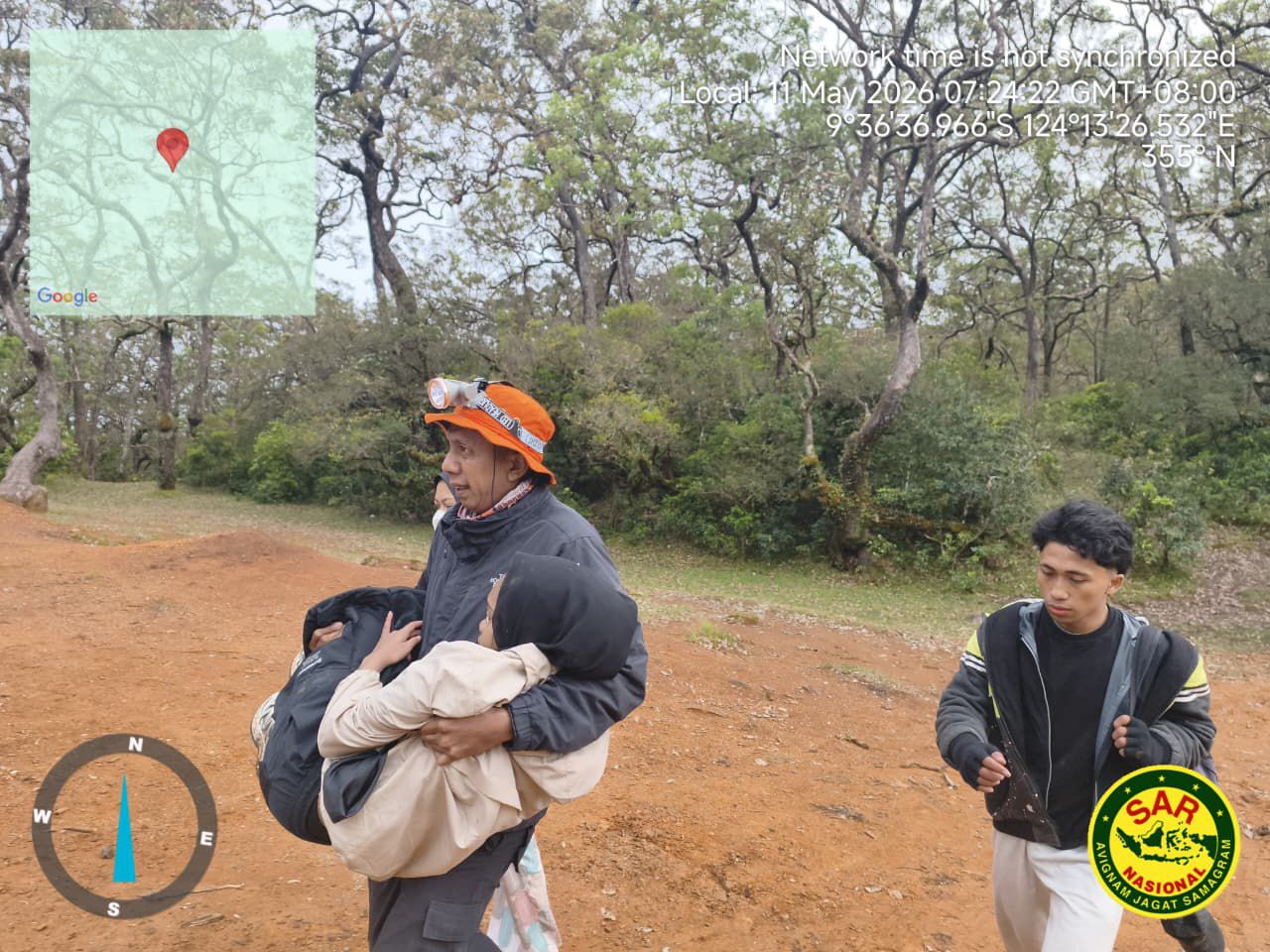 Pendaki Hilang di Gunung Mutis Ditemukan Selamat Setelah 15 Jam Pencarian