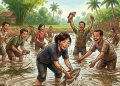 Lebaran Depok 2026 Dibuka dengan Ngubek Empang, Peserta Wajib Tangkap Ikan Pakai Tangan