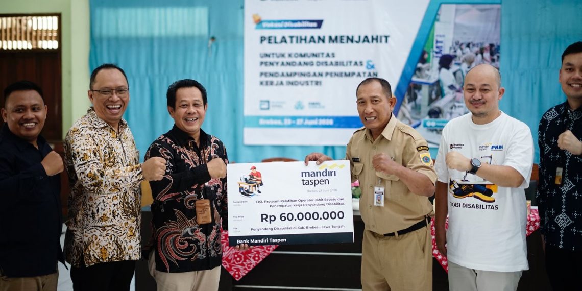 Bank Mandiri Taspen dan PNM Gelar Pelatihan Vokasi untuk Difabel di Brebes