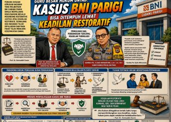 Guru Besar Hukum Untad: Kasus BNI Parigi Moutong Bisa Diselesaikan Lewat Restorative Justice