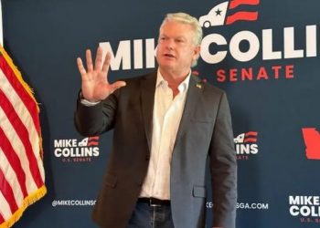 Didukung Trump, Mike Collins Sambut Hasil Pemilu di Watch Party Georgia