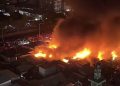Kebakaran Hebat Hanguskan Permukiman Padat di Kemayoran Jakarta Pusat