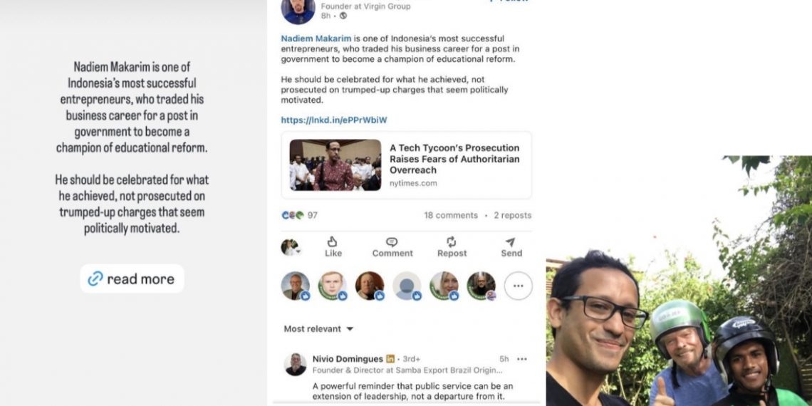 Richard Branson Bela Nadiem Makarim di Tengah Kasus Chromebook