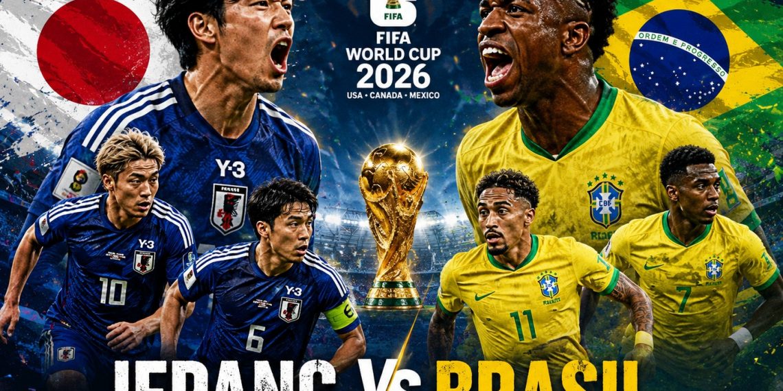 Laga Seru 32 Besar Piala Dunia 2026: Brasil vs Jepang, Samurai Biru Bertumpu pada Disiplin Tinggi