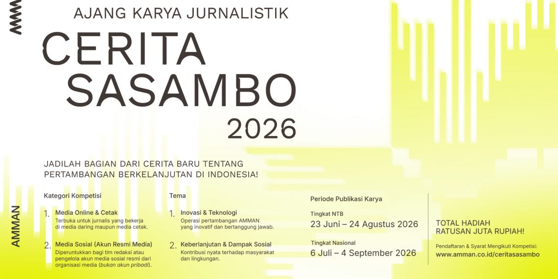 AMMAN Gelar Kompetisi Jurnalistik Nasional “Cerita Sasambo” 2026