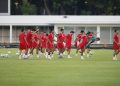 Latihan Timnas Indonesia jelang melawan Kamboja