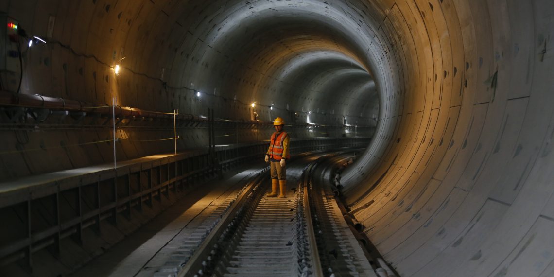 Progres pembangunan MRT Fase 2A