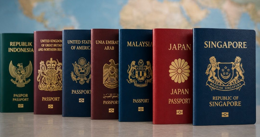 Daftar Paspor Paling Kuat di Dunia 2026, Indonesia Masih Tertinggal dari Singapura