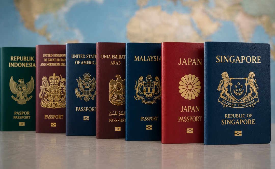 Daftar Paspor Paling Kuat di Dunia 2026, Indonesia Masih Tertinggal dari Singapura
