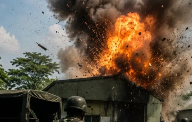 Ledakan Gudang Amunisi TNI di Madiun, Satu Prajurit Gugur Tujuh Personel Terluka