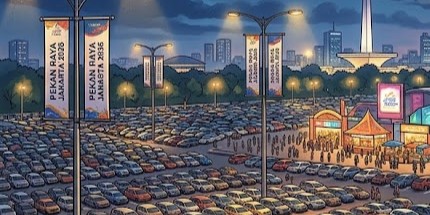 Jakarta Fair 2026 Diserbu Pengunjung, Area Parkir Lumpuh dan Antrean Mengular