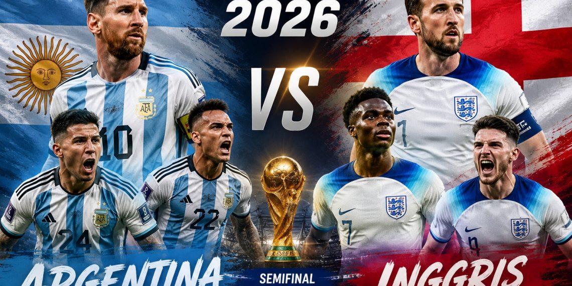 Duel Sarat Gengsi! Inggris dan Argentina Berebut Tempat di Final Piala Dunia 2026