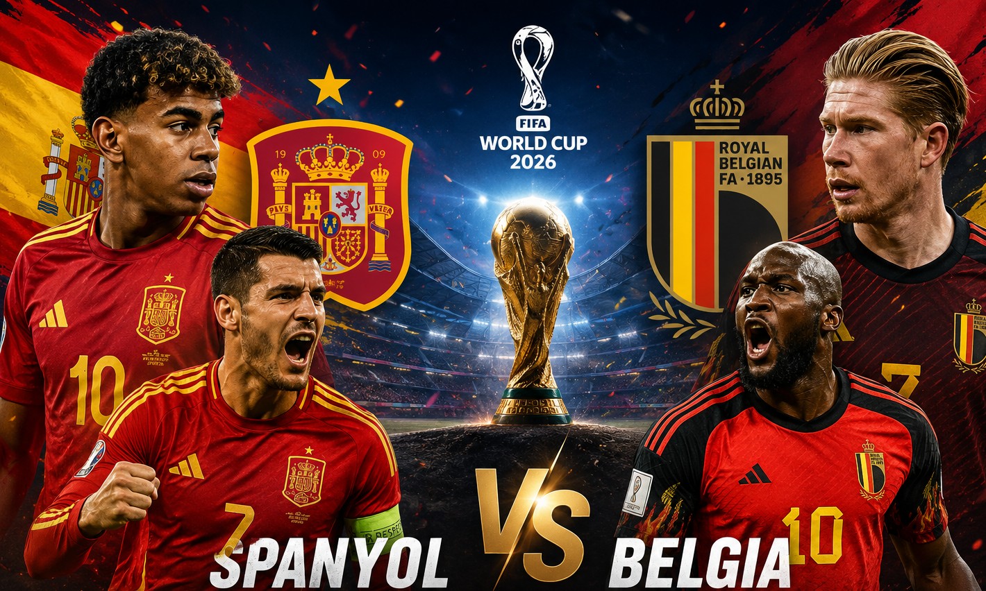 Laga Hidup Mati! Spanyol dan Belgia Berebut Tiket Semifinal Piala Dunia 2026
