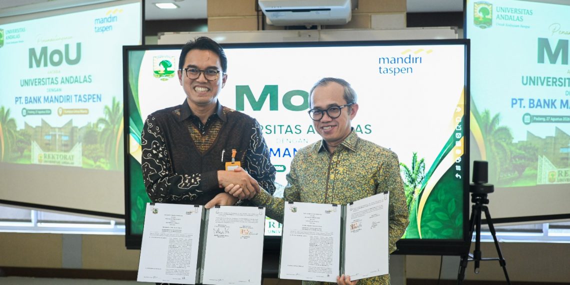 Bank Mandiri Taspen dan Universitas Andalas Perkuat Sinergi Strategis di Bidang Pendidikan dan Pengembangan SDM