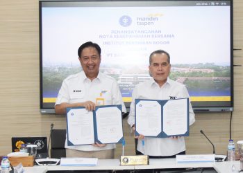 Perkuat Literasi Keuangan dan Pengembangan SDM, Bank Mandiri Taspen Jalin MoU Dengan IPB University