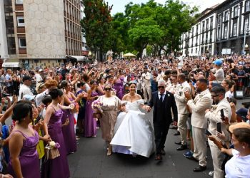 Fabio Ramos dan Fatima Nicole Cunha Teixeira.
