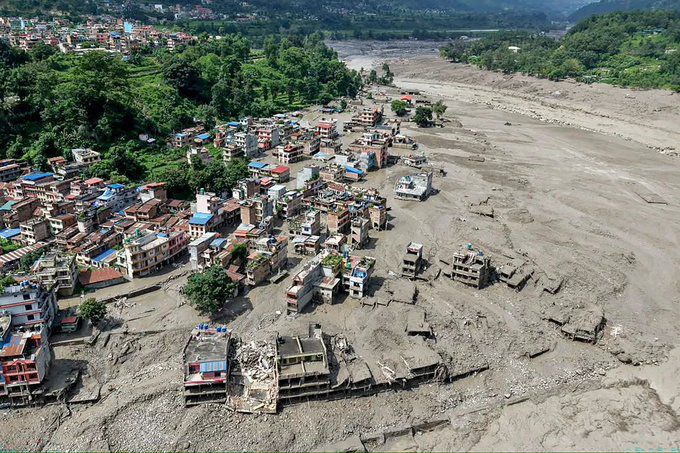Banjir Nepal Tewaskan 160 Orang, Ratusan Hilang