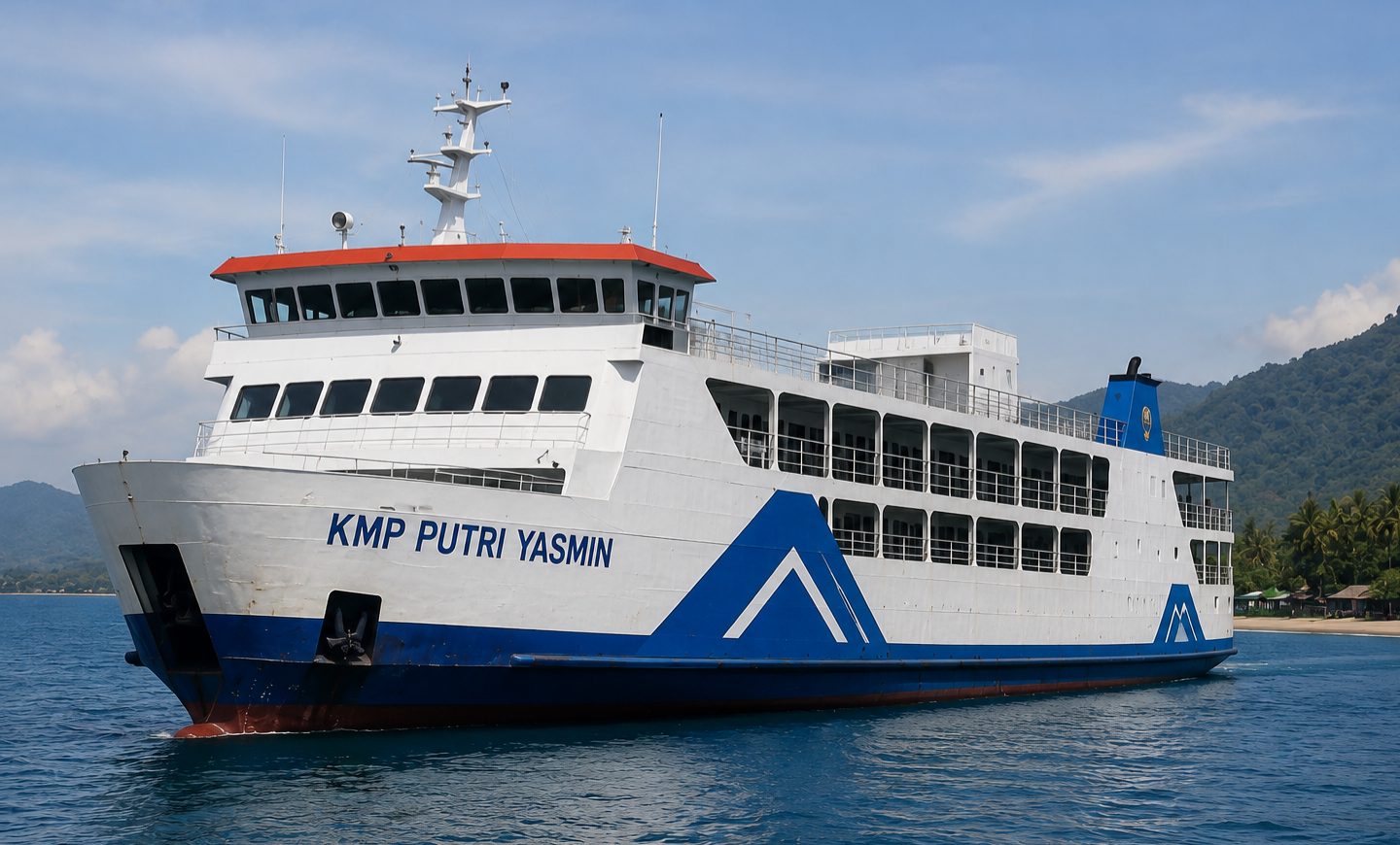 KMP Putri Yasmin Terbakar di Perairan Sekotong, Tim SAR Dikerahkan