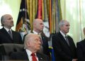 Tertangkap Kamera Trump Tertidur Saat Rapat di Gedung Putih