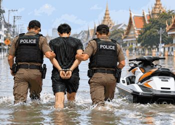 Pria Main Jet Ski di Tengah Banjir Bangkok, Berujung Hukuman Penjara