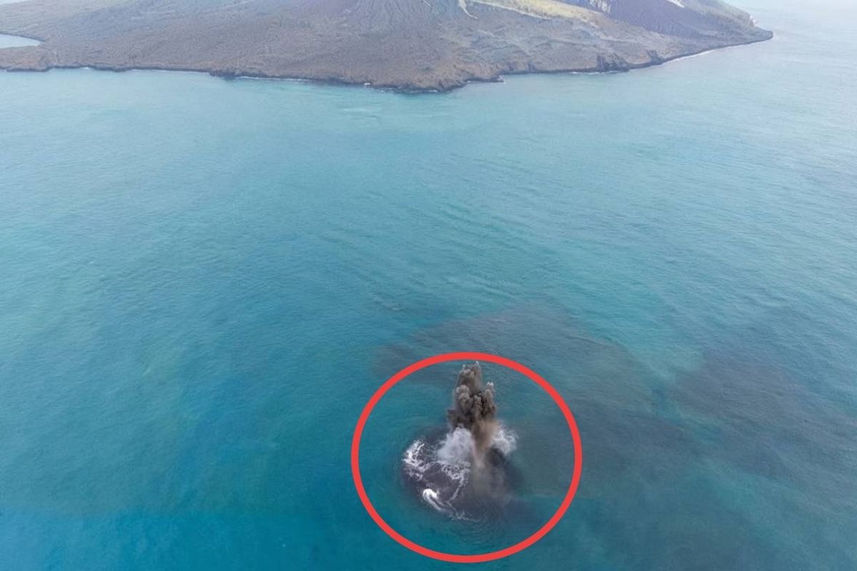 Daratan Seluas 32,8 Hektare Muncul di Dekat Anak Krakatau