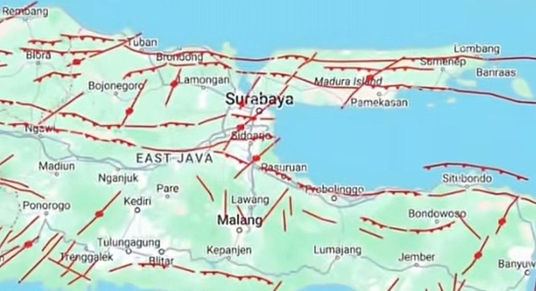 Sesar Aktif di Surabaya Berpotensi Gempa M 6,7, BMKG Imbau Masyarakat Tenang
