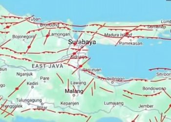 Sesar Aktif di Surabaya Berpotensi Gempa M 6,7, BMKG Imbau Masyarakat Tenang