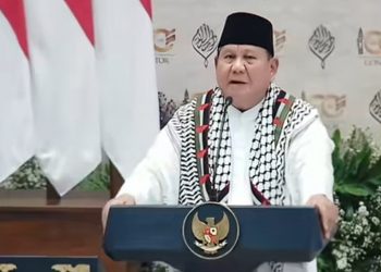 Momen Prabowo Serukan Free Palestine di Ponpes Gontor