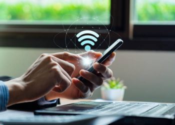 Ilustrasi jaringan wifi