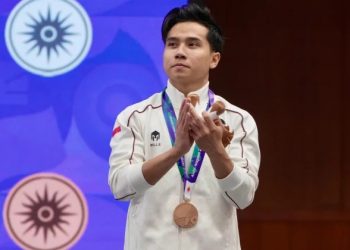 Seraf Naro Buka Medali Indonesia di Asian Games 2026 dengan Perunggu
