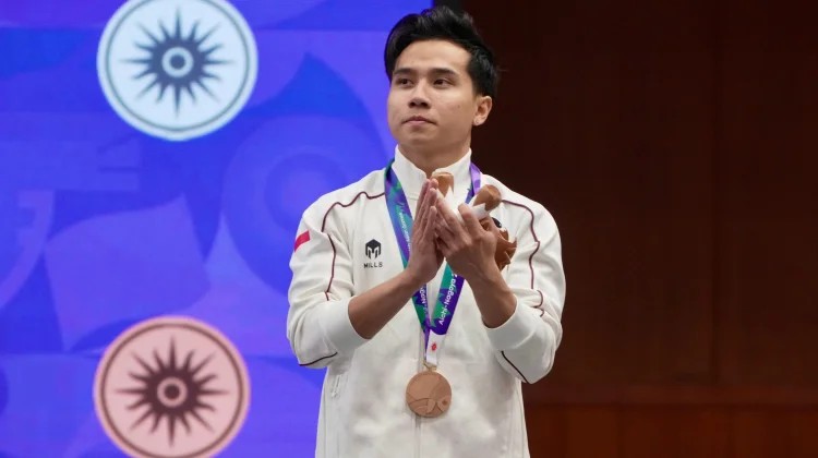 Seraf Naro Buka Medali Indonesia di Asian Games 2026 dengan Perunggu