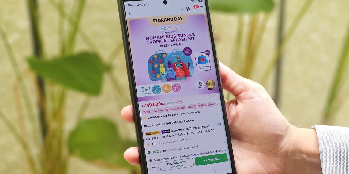 Momami menjadi brand lokal pertama di #BeliLokal Brand Day dan mencatat pertumbuhan bisnis lebih dari dua kali lipat melalui Tokopedia dan TikTok Shop.