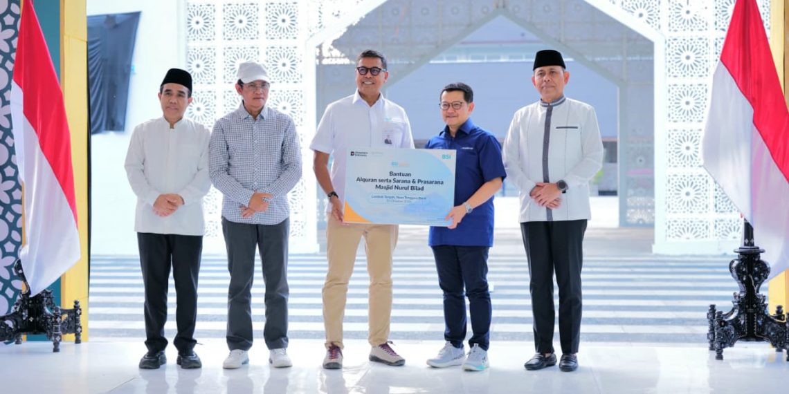 Sambut Wisatawan di NTB, BSI Hadirkan Kenyamanan Ibadah di Masjid Nurul Bilad Lombok