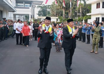 Keluarga Besar Kemhan Beri Sambutan untuk Dua Wamenhan RI
